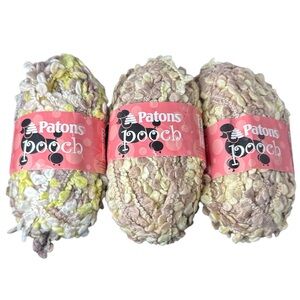 Lot of 3 Patons Pooch Yarn